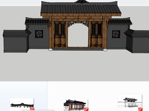 精品城門SU模型與CAD平面設計圖紙下載 29.71MB資源合集，建筑創作的秘籍